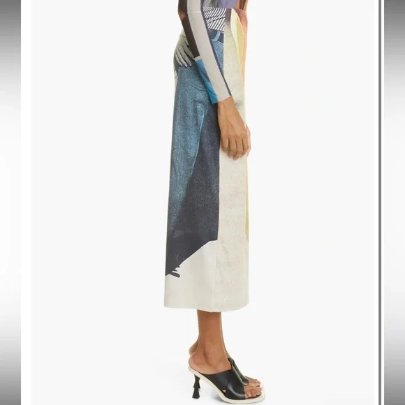 ELLISS Handsy Ankle Skirt Multicolor Double Pattern Sizw Medium NWT Brand New - Picture 11 of 14